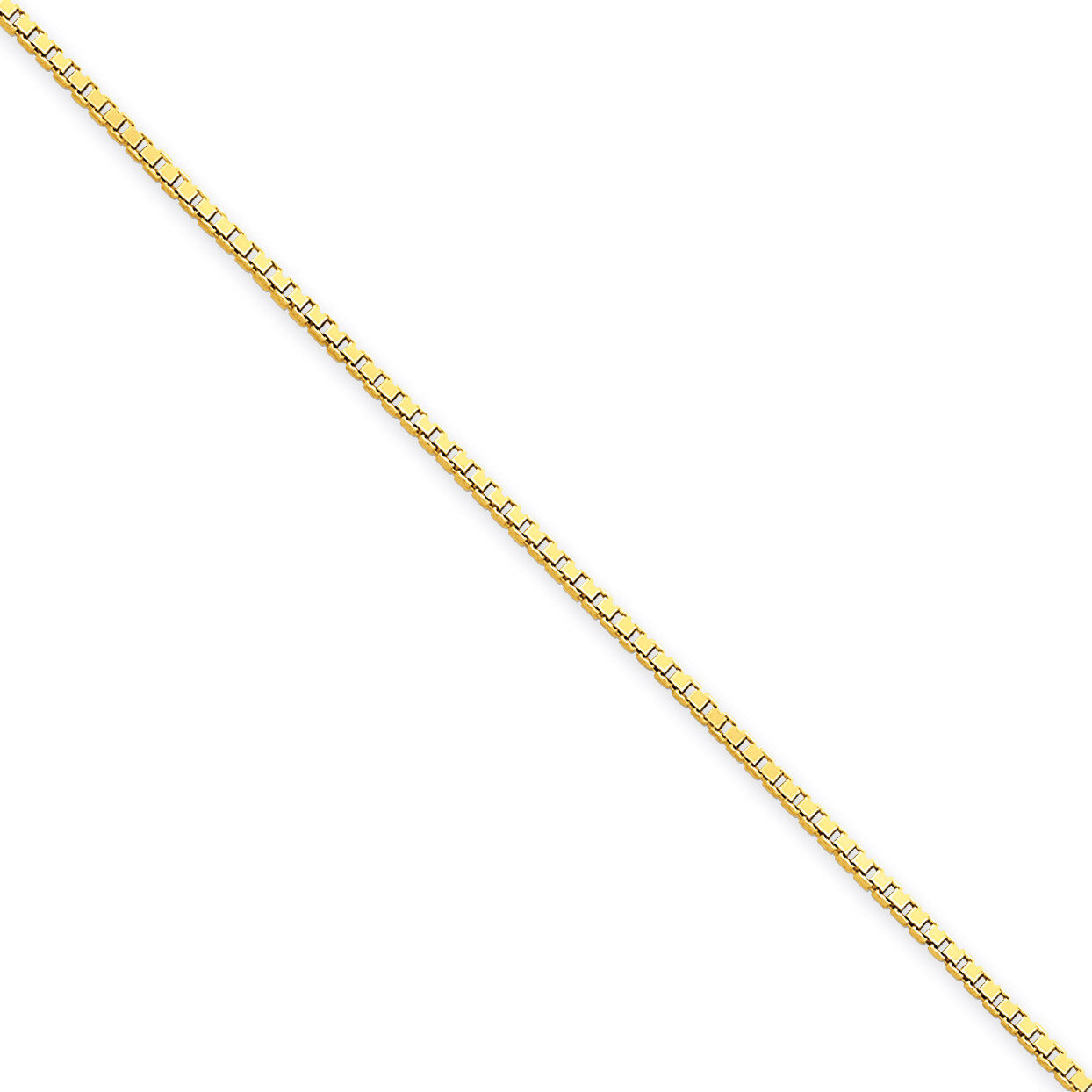 1.3mm Box Chain 24 Inch 14k Gold BOX125-24, MPN: BOX125-24, 883957343631