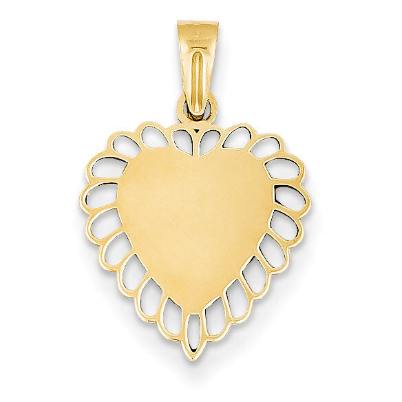 Heart Charm 14k Gold C1010