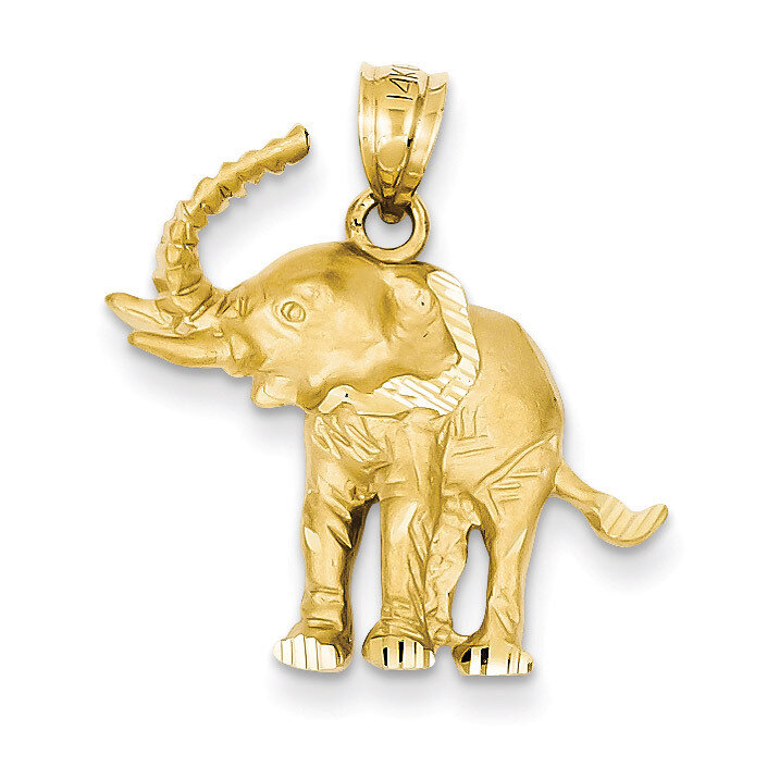 Elephant Pendant 14k Gold C112