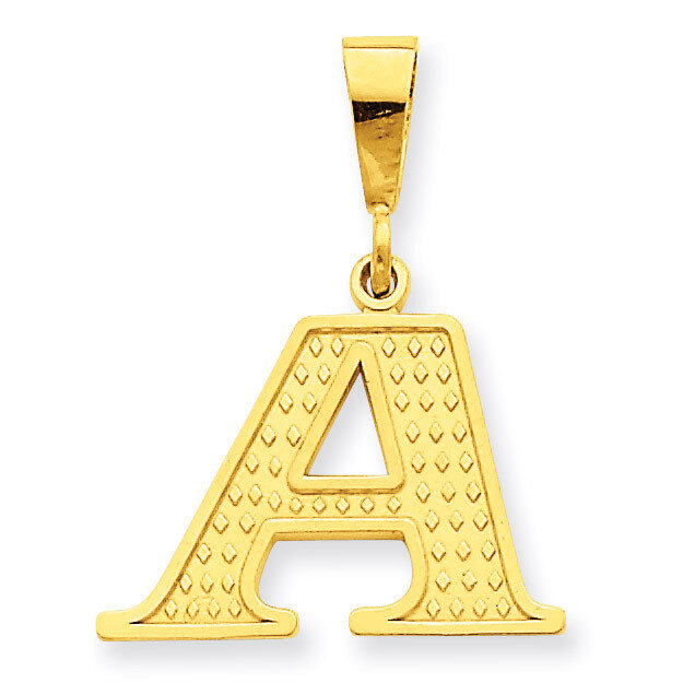 Initial A Charm 14k Gold C1449-A