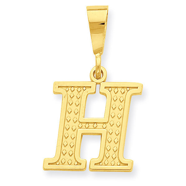 Initial H Charm 14k Gold C1449-H
