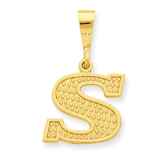 Initial S Charm 14k Gold C1449-S