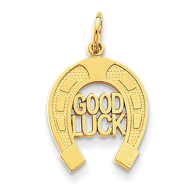 Horseshoe Good Luck Charm 14k Gold C1463
