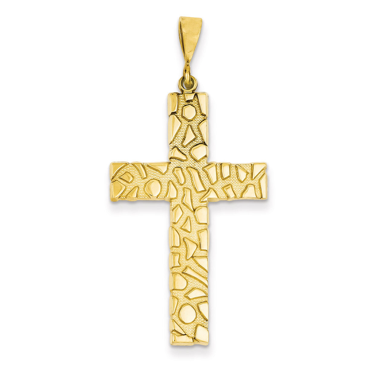 Nugget Style Cross Pendant 14k Gold C1464, MPN: C1464, 883957430416