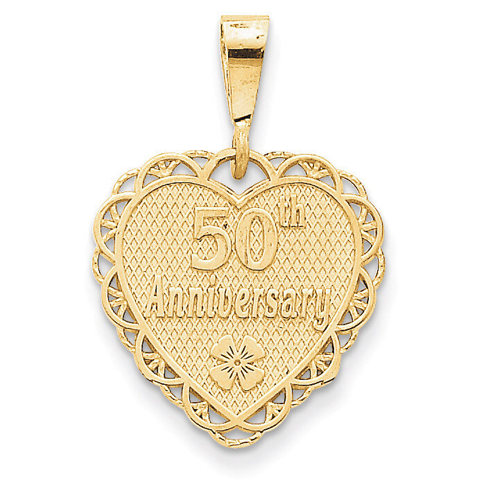 50th Anniversary Charm 14k Gold C1673