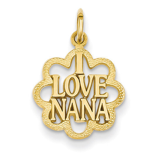 I Love Nana Charm 14k Gold C1710