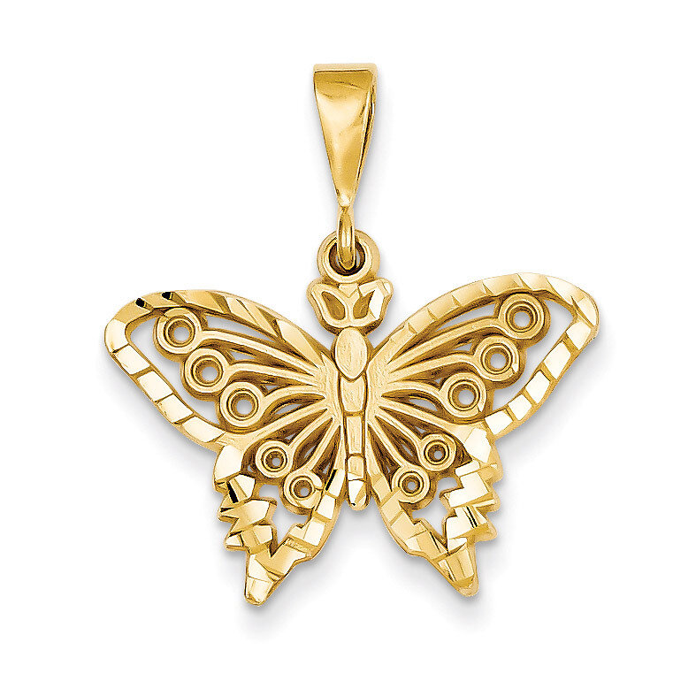Butterfly Charm 14k Gold C1849