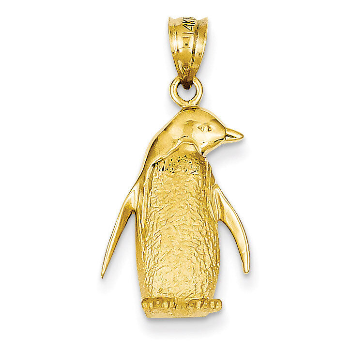 Penguin Charm 14k Gold C1851