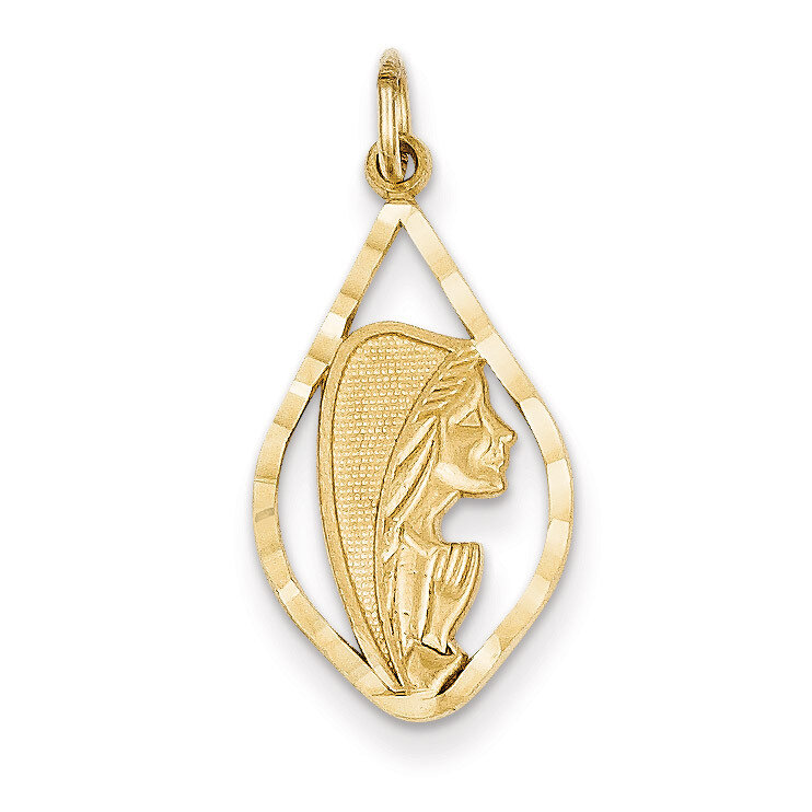 Blessed Mary Charm 14k Gold C1919