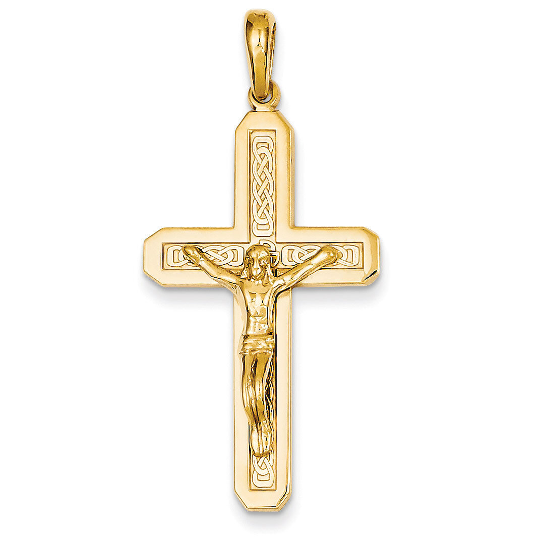 Crucifix Pendant 14k Gold Polished C1984