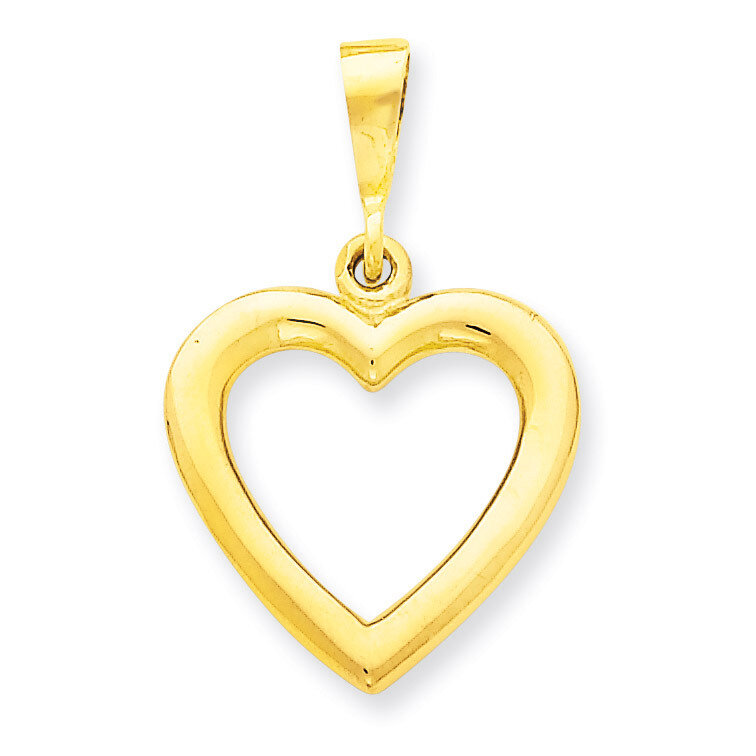 Heart Pendant 14k Gold Solid Polished C2150, MPN: C2150, 883957856490