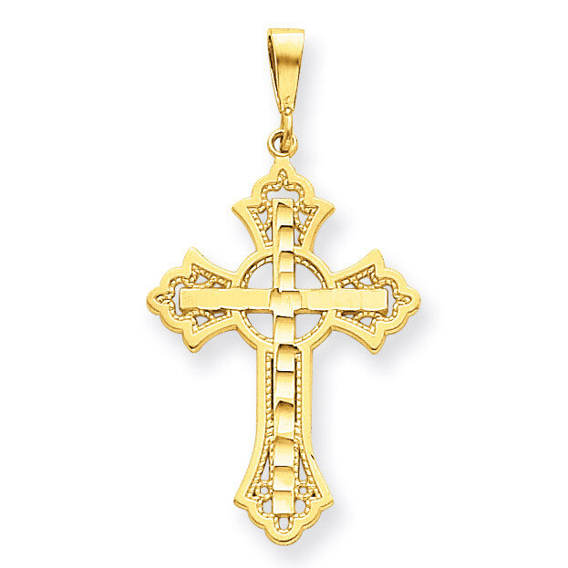 Celtic Cross Pendant 14k Gold Diamond-cut C2742, MPN: C2742, 883957456805