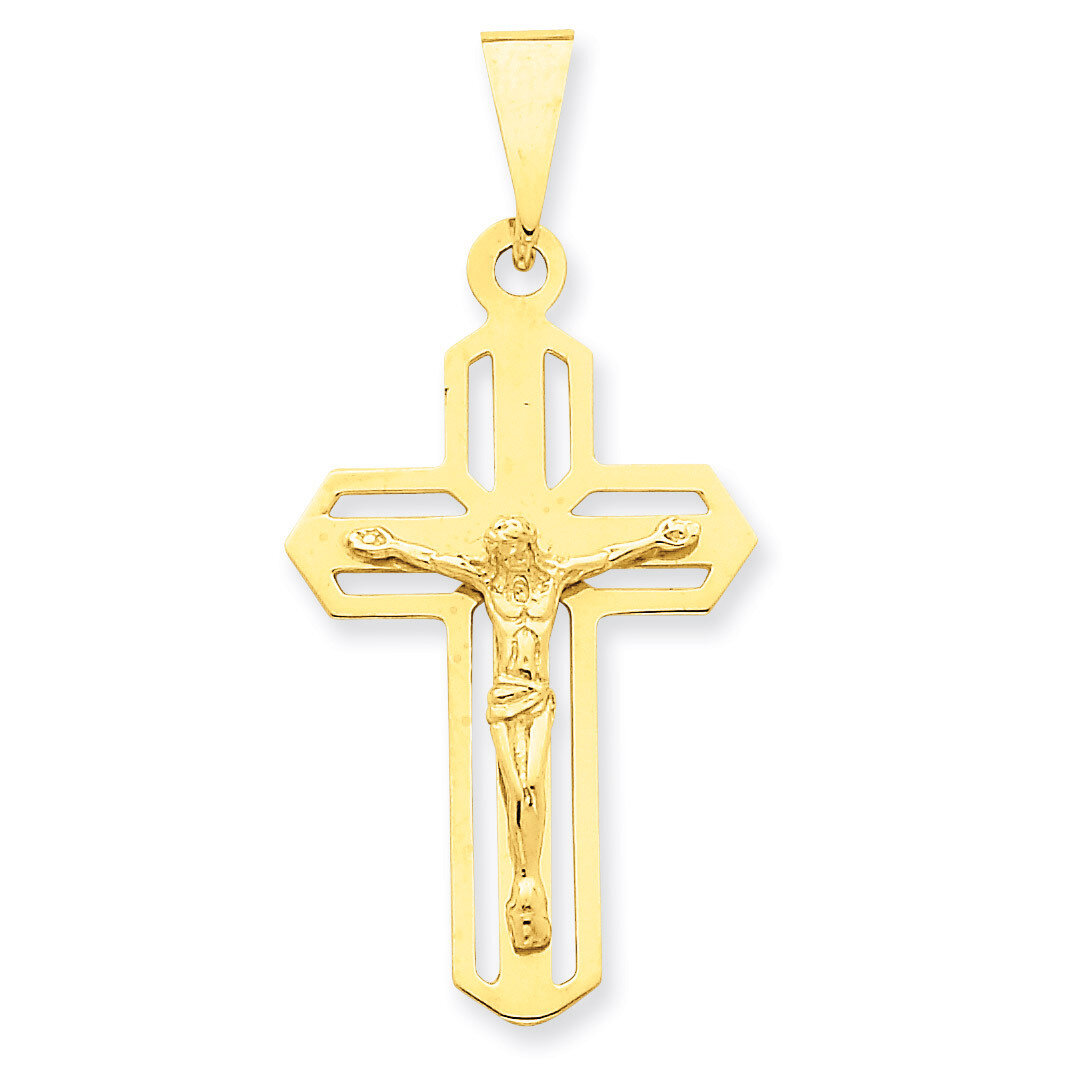 Crucifix Pendant 14k Gold Polished C2767