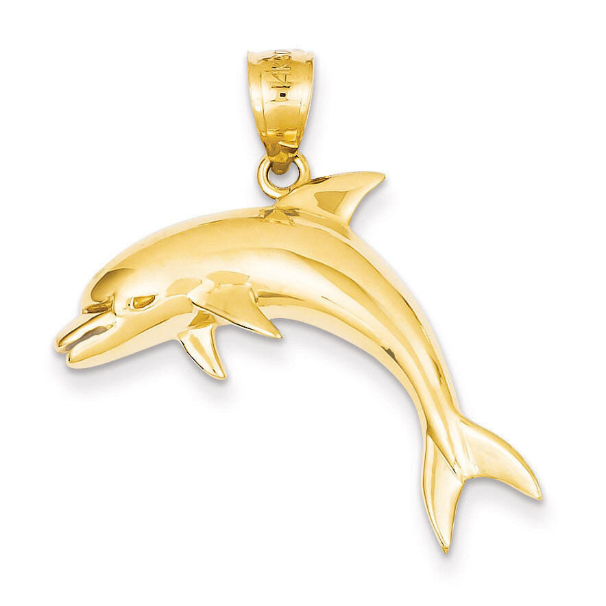 Dolphin Pendant 14k Gold C28