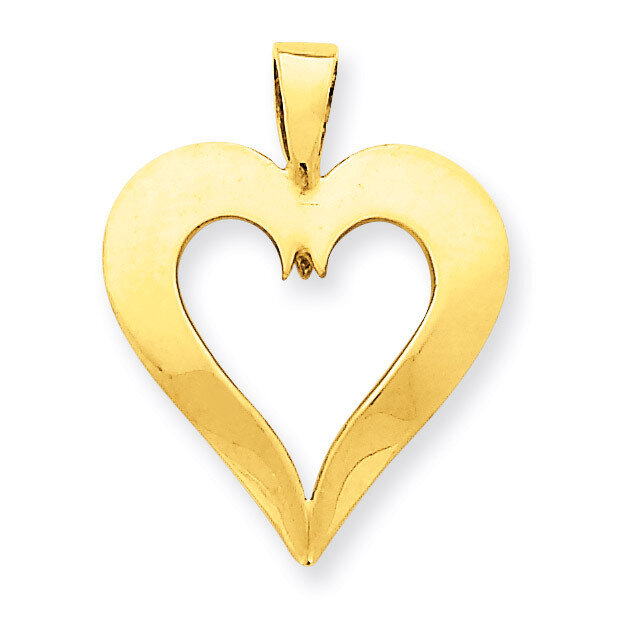 Heart Charm 14k Gold C289