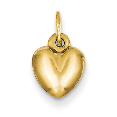 Puffed Heart Charm 14k Gold C2904, MPN: C2904, 883957897875