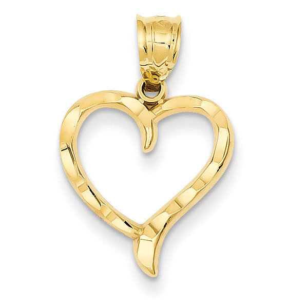 Heart Charm 14k Gold C292