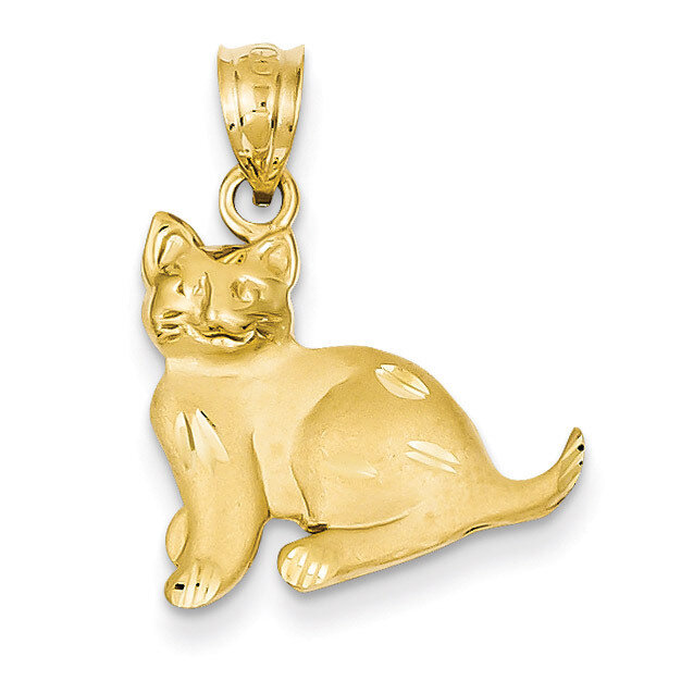 Cat Charm 14k Gold C30