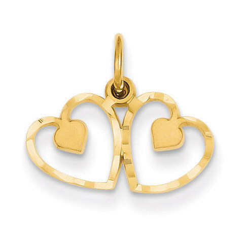 Heart Charm 14k Gold C306, MPN: C306, 883957858593
