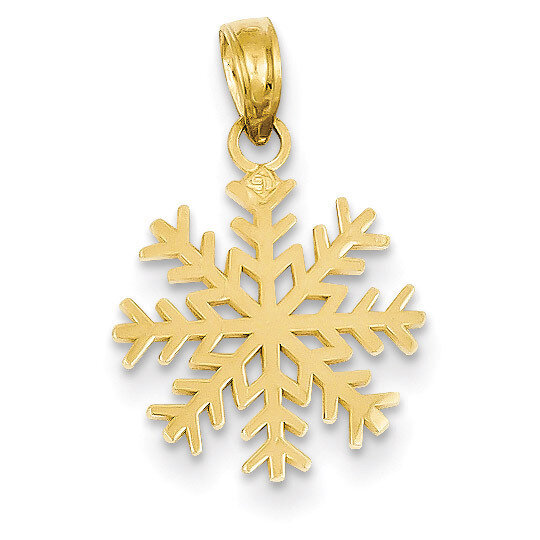 3-D Snowflake Pendant 14k Gold C3062, MPN: C3062, 637218114863