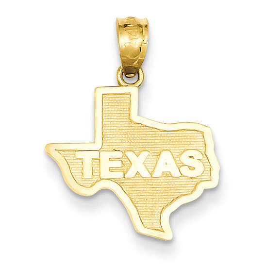 State of Texas Pendant 14k Gold C3070