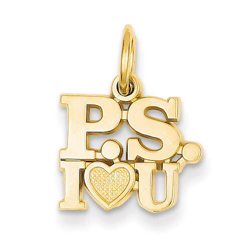 P.S. I Love You Charm 14k Gold C321, MPN: C321, 886774089201