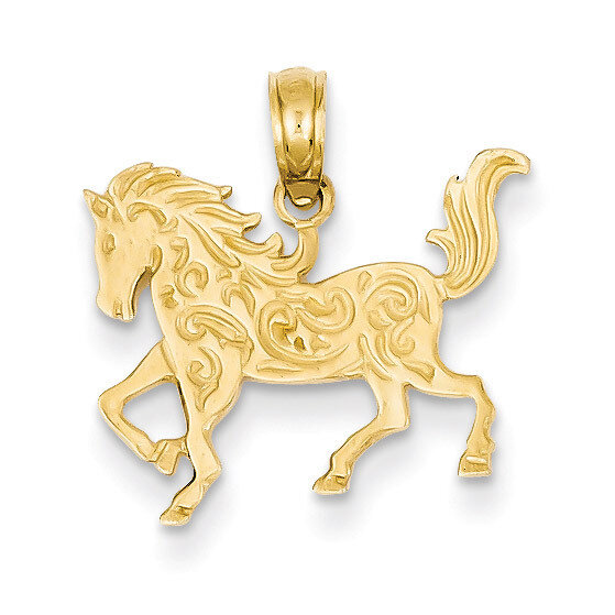 Horse Pendant 14k Gold C3505
