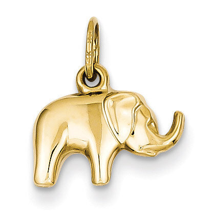 Elephant Charm 14k Gold C3531