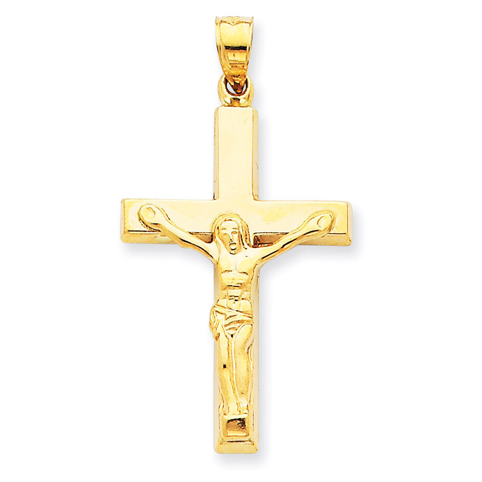 Crucifix Pendant 14k Gold Polished C3677
