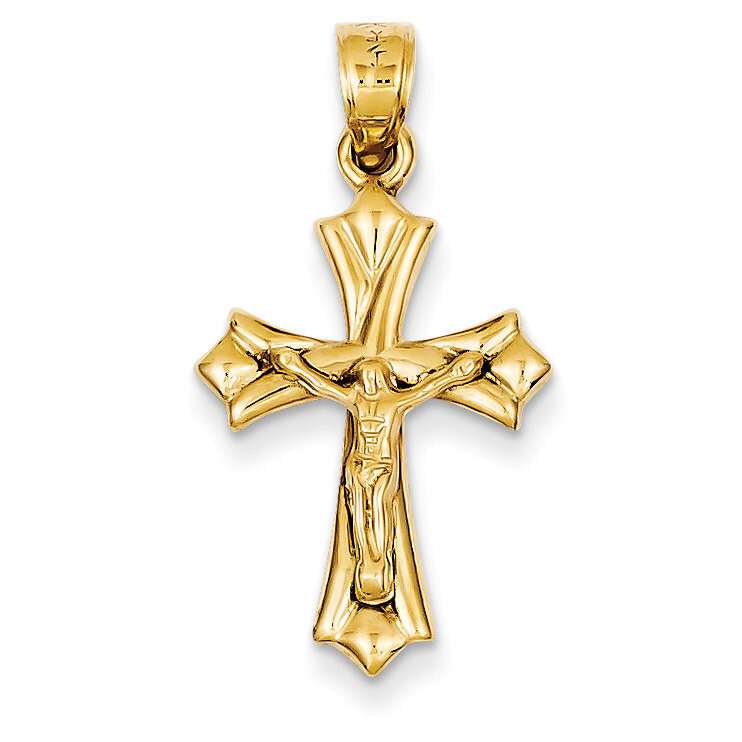 Reversible Crucifix Cross Pendant 14k Gold C3687, MPN: C3687, 883957898353