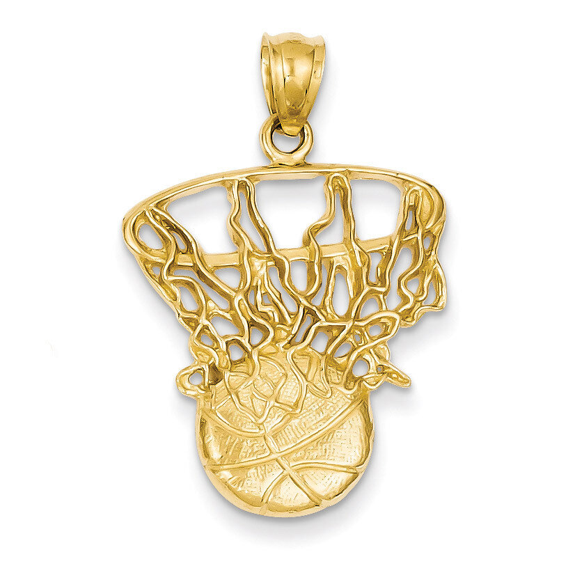 Swoosh Basketball and Net Pendant 14k Gold C3781, MPN: C3781, 637218020645