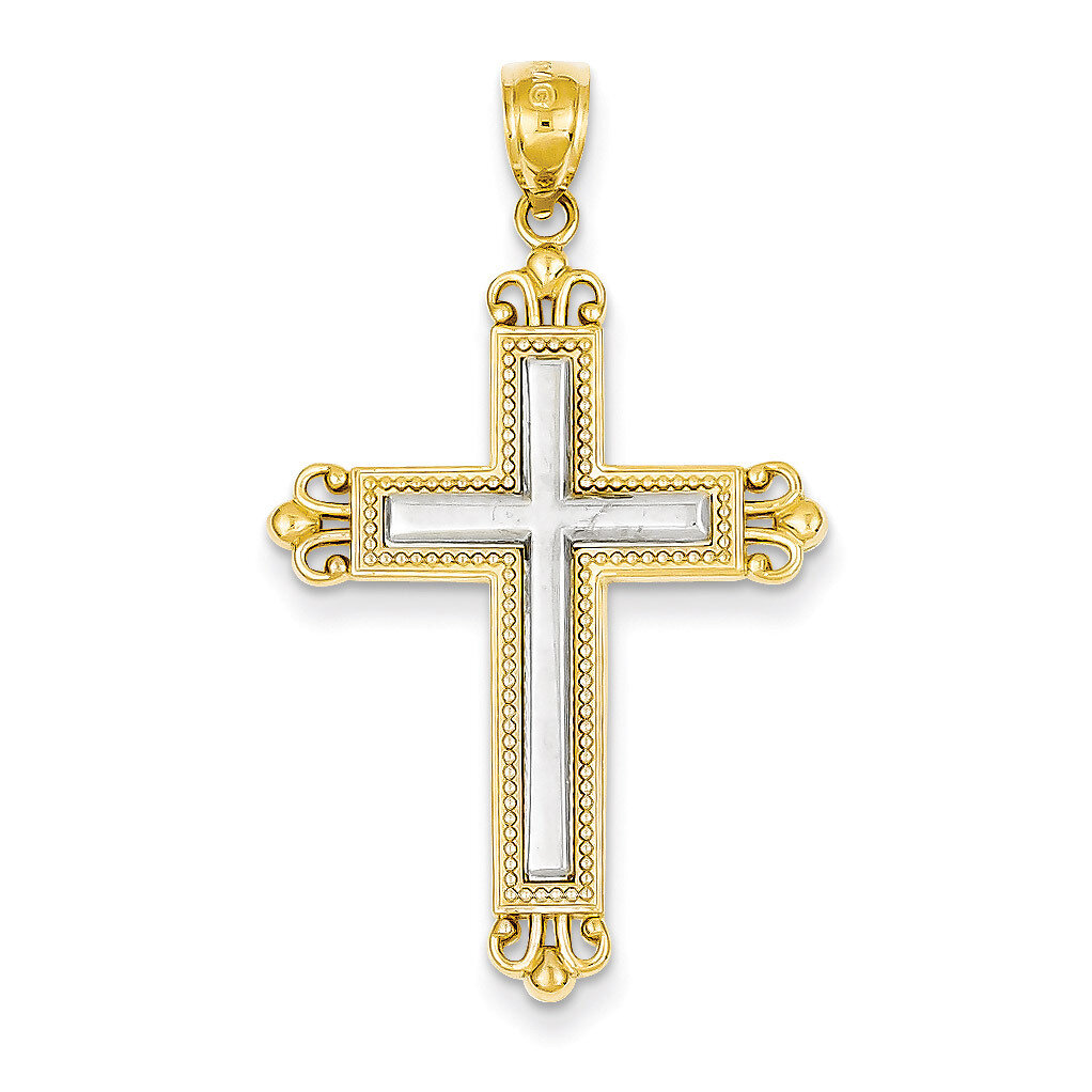 Cross Pendant 14k Two-Tone Gold C3822, MPN: C3822, 883957456850