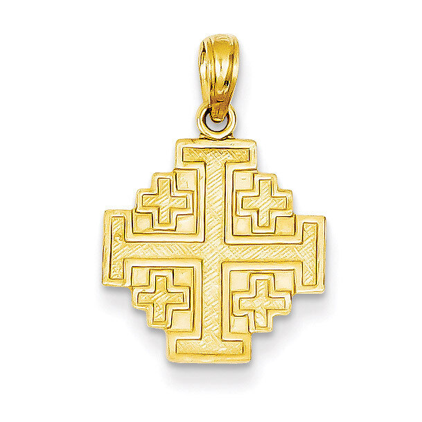 Jerusalem Cross Pendant 14k Gold C3832