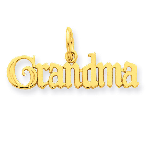 Grandma Charm 14k Gold C395