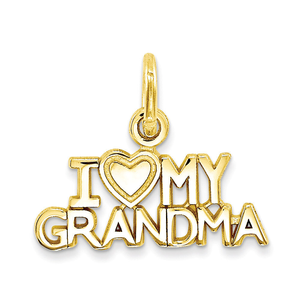 I Love My Grandma Charm 14k Gold C397