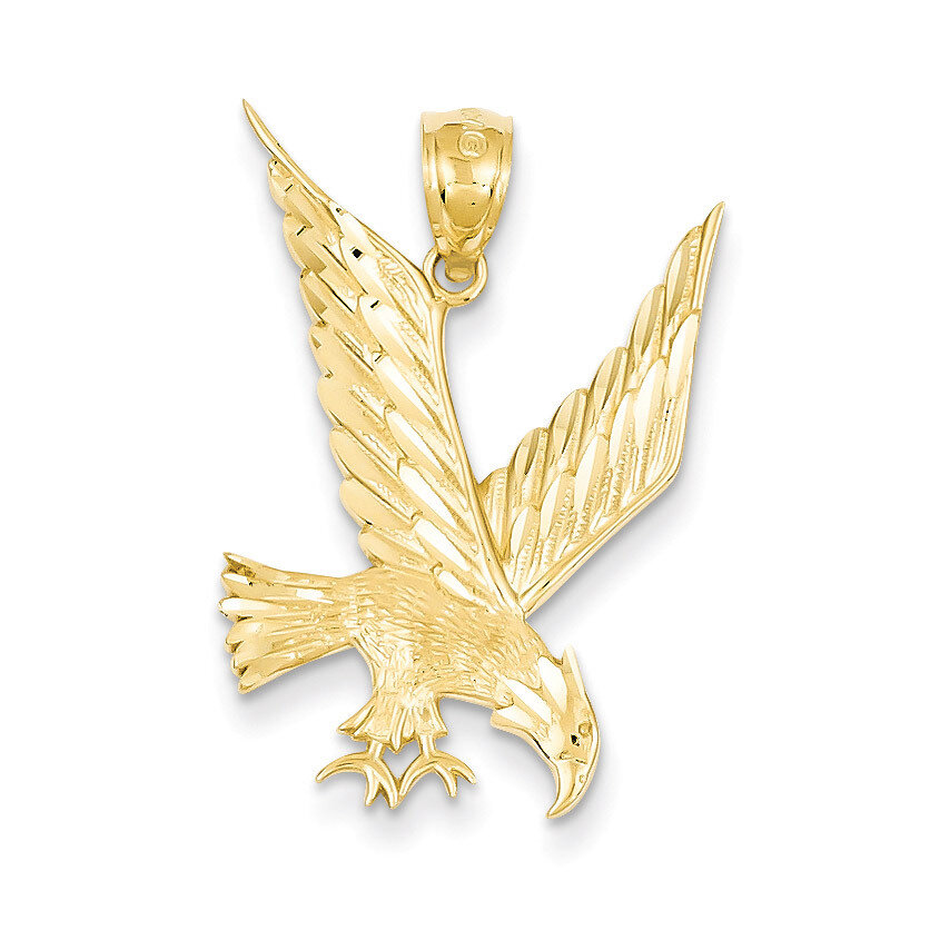 Eagle Pendant 14k Gold Diamond-cut C4037