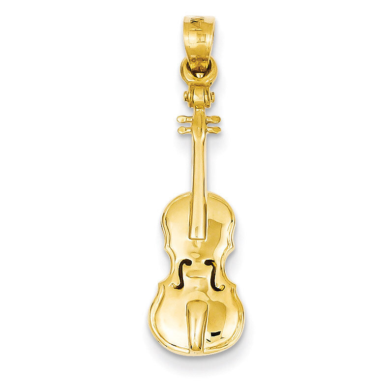 Violin Charm 14k Gold C412