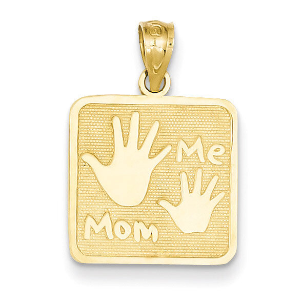 Mom & Me Hands Pendant 14k Gold C4168