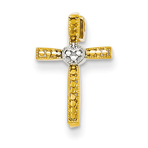 Diamond-cut Cross Pendant 14k Gold C4211, MPN: C4211, 883957456881