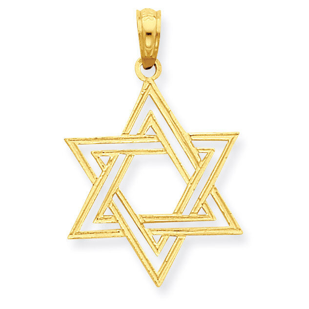 Star of David Pendant 14k Gold C4465, MPN: C4465, 637218017386