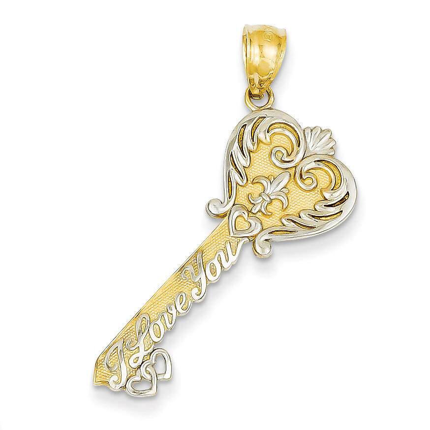 I Love You Key Pendant 14k Gold C4489, MPN: C4489, 886774616964