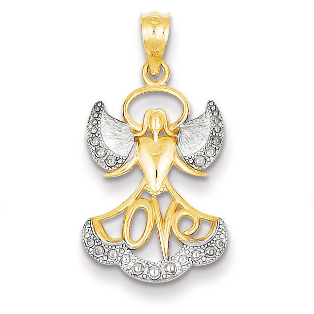 Angel with Love Pendant 14k Gold C4530