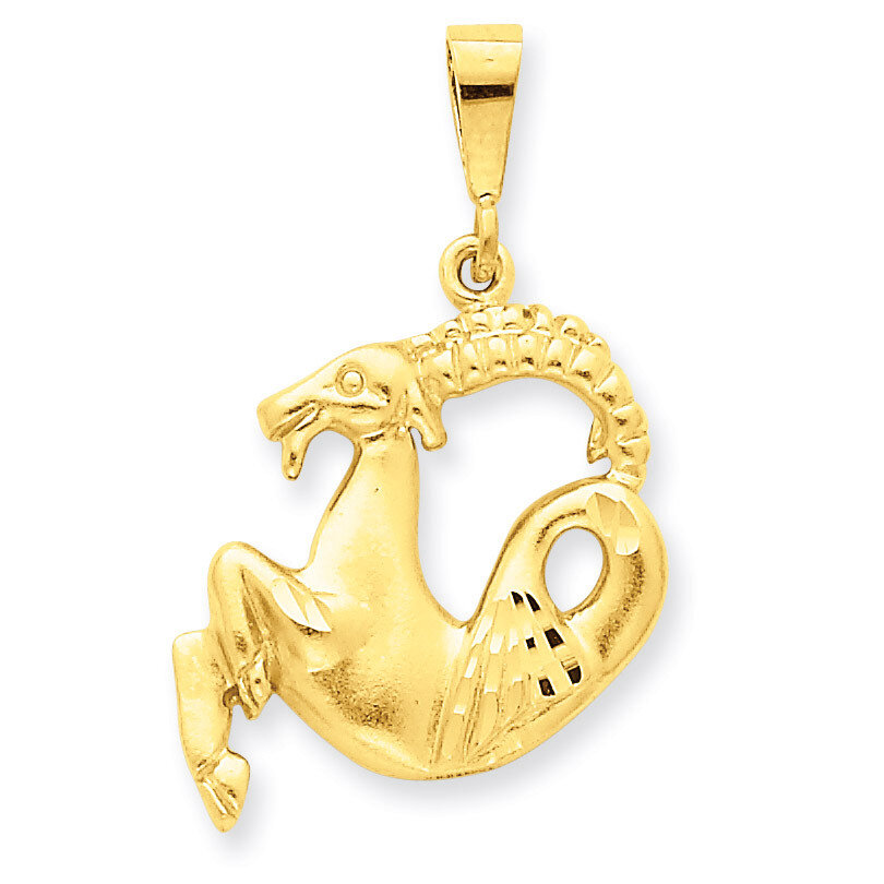 Capricorn Zodiac Charm 14k Gold C473