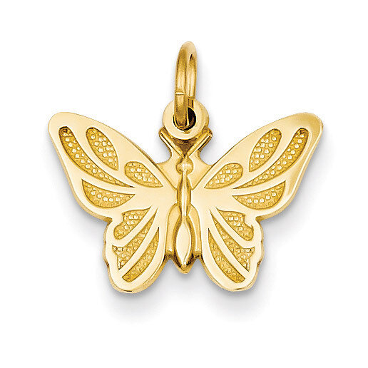Butterfly Charm 14k Gold C537