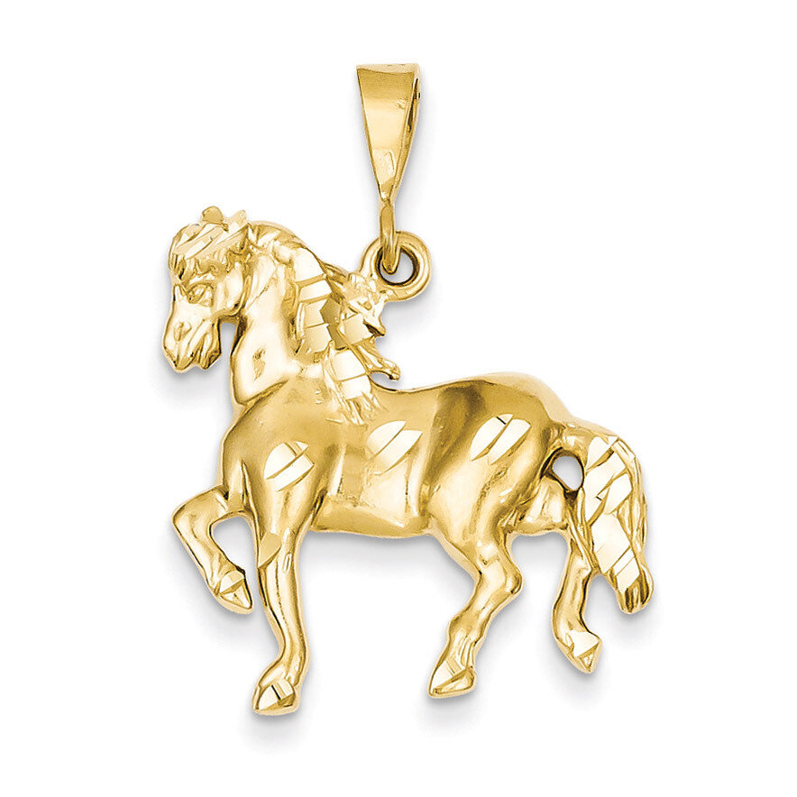 Horse Pendant 14k Gold C557