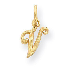 Casted Initial V Charm 14k Gold C564V, MPN: C564V, 886774090764