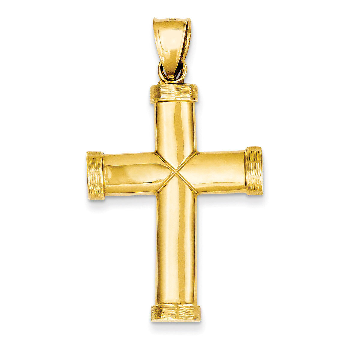 Latin Cross Pendant 14k Gold Polished C887, MPN: C887, 752908095014
