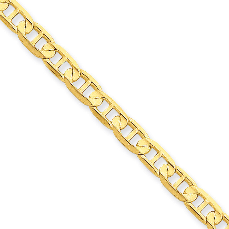 4.5mm Concave Anchor Chain 24 Inch 14k Gold CCA120-24