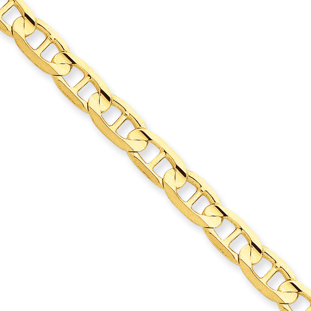 5.25mm Concave Anchor Chain 18 Inch 14k Gold CCA140-18