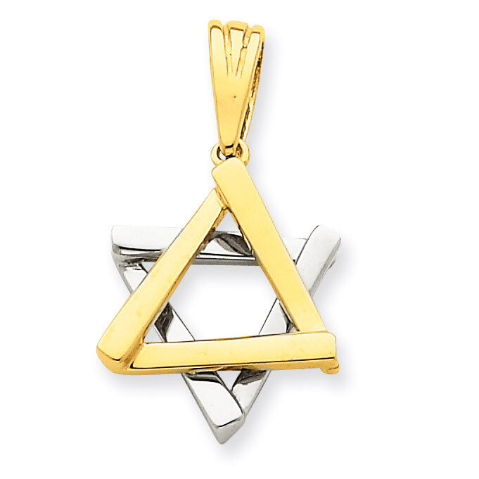 Star of David Pendant 14k Two-Tone Gold CG52, MPN: CG52, 883957266053